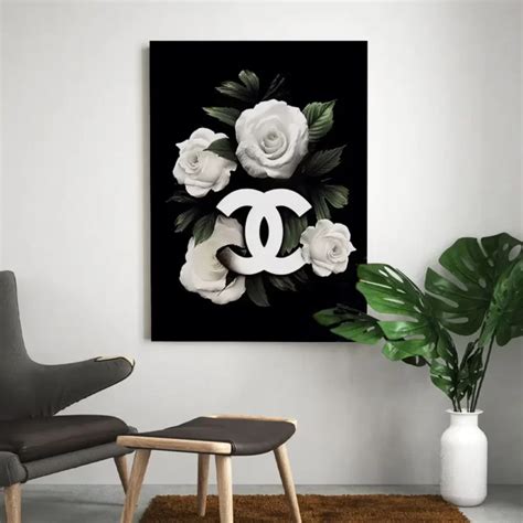 tableau noir et blanc chanel